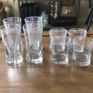 SOLD: Set of 8 water and juice glasses